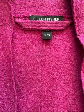 Eileen Fisher Jacket in Cerise Magenta- Like New